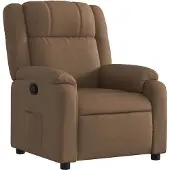 vidaXL Fauteuil relax brun Tissu