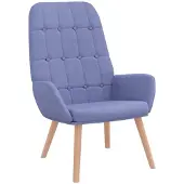 vidaXL Fauteuil relax bleu jean Tissu