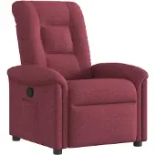 vidaXL Fauteuil relax rouge vin Tissu