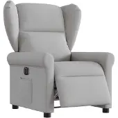 vidaXL Fauteuil relax électrique gris nuageux Tissu