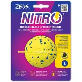 Zeus Nitro - Weighted Ball - Yellow and Blue - Large, Ø7.6cm