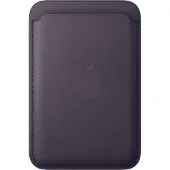 Apple Porte-cartes en tissage fin violet nuit avec MagSafe pour iPhone
