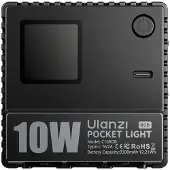 Ulanzi C01RGB 10W Pocket light (Lumière vidéo), Lumière continue, Noir