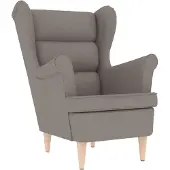 vidaXL Fauteuil taupe 74x84x100 cm tissu