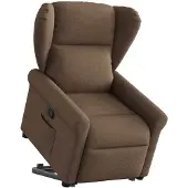 vidaXL Fauteuil relax avec releveur Marron Tissu