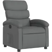 vidaXL Fauteuil relax, tissu, gris foncé