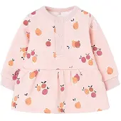 Boboli Fleece Flame Long Sleeve Dress Rose 18 Months Fille