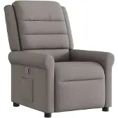 vidaXL Fauteuil relax Taupe Tissu