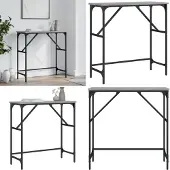 vidaXL Table console chêne sonoma 75x32x75 cm bois d'ingénierie