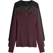 The Set T-shirt brun foncé / bordeaux / noir