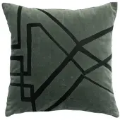 Vivaraise Housses de coussins FARA BRODE - Gris - 45x45 cm