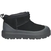Ugg pour homme. 1174196 Classic Ultra Mini Weather Hybrid Leather Booties Noir (42), Plat, Nubuck, Lacets, Casuel