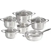 Berlinger Haus lot de 12 pices de pots en acier 35500