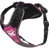 JULIUS K-9 harnais rembourré IDC Longwalk rose/gris, taille : S