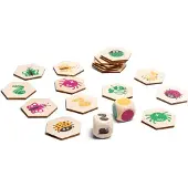 BS Toys Jeu de recherche de bêtes en bois, 20 pièces