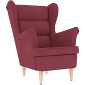 vidaXL Fauteuil rouge vin 74x84x100 cm Tissu