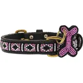 Kampuni Collier pour chien Skinny Rafiki rose large, 61x2,1 cm (Chien)