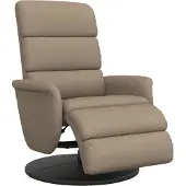 vidaXL Fauteuil relax avec repose-pieds Cappuccino-Brun Similicuir