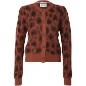 Scotch & Soda Fuzzy Jacquard Cardigan Marron XS Femme