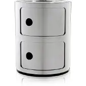 Kartell Componibili Metal Unité de Rangement Chromed | 2 doors