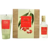 4711 Edc Spray 50ml/Gel douche 75ml Lychee & White Mint Giftset