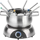 Clatronic Set à fondue électrique 1400 W Inox FD3783-Inox