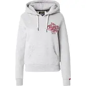 Superdry Femme Sweat à Capuche Métallisé Athletic Gris Taille: 42