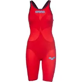 Arena Powerskin Carbon Air 2 Open Back Competition Swimsuit Rouge FR 36 Femme