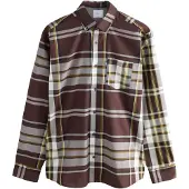 Next Chemise jaune / rouge rouille / blanc naturel