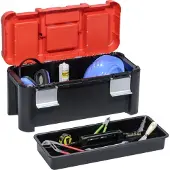 Allit Mallette à outils McPlus Alu 25, PP, rouge/noir