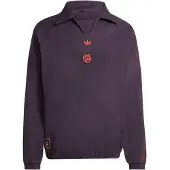 Adidas Sweat de sport 'FC Bayern München Terrace Icons' violet foncé / rouge vif