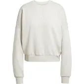 Adidas Essentials Small Logo Feelcozy Sweatshirt Beige S Femme