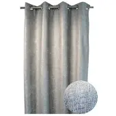 DecoByZorlu Rideaux, stores CROC - Gris - 140x270 cm