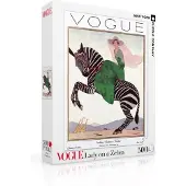 New York Puzzle Company - Puzzle Animaux : Une dame sur un zèbre - 500 pièces