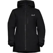 Jack Wolfskin Flowline 3in1, veste de ski, femme, noir