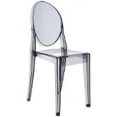 Kartell Victoria Ghost Chaise Smoke Grey | 2 chairs