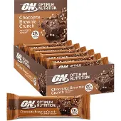 Optimum Nutrition Barre protéinée Croustillante Brownie Chocolat 10x65 g Barre