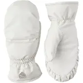 Hestra Primaloft Leather, moufles de ski, femme, blanc