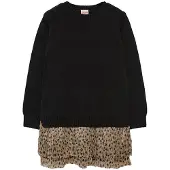 Boboli Knitwear Long Sleeve Dress Noir 12 Years Fille
