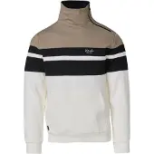 KOROSHI Pull-over greige / noir / blanc cassé