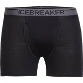 Icebreaker Anatomica Fly Boxers Noir L Homme