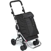 Foppapedretti Go Up Aluminium, Noir Valise à roulettes
