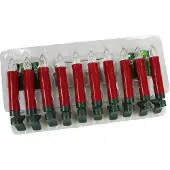 PBS Austria Bougies de Noël LED 10 pièces rouge (1 pcs)