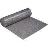 Relaxdays 5 rouleaux de bâche de protection, 1 m x 50 m = 50 m², antidérapante, hydrofuge, 200 g/m², travaux de peinture, déménagement, gris