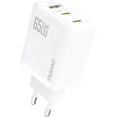 Dudao A29EU Adapter 65Watt 2xUSB-C 1xUSB-A Hvid