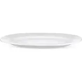 Alessi Ajm28/22 Platebowlcup Plat De Service Ovale En Porcelaine Blanche