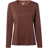 Vaude Essential Long Sleeve T-shirt Marron 48 Femme