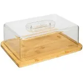 SmartaSaker Plateau en bambou pour le rangement du fromage