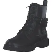 Marco Tozzi Damenschuhe Stiefeletten Schnürer Stiefelette Schwarz Freizeit