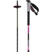 Salomon Steep Pro Vario S3, bâtons de ski, noir/rose